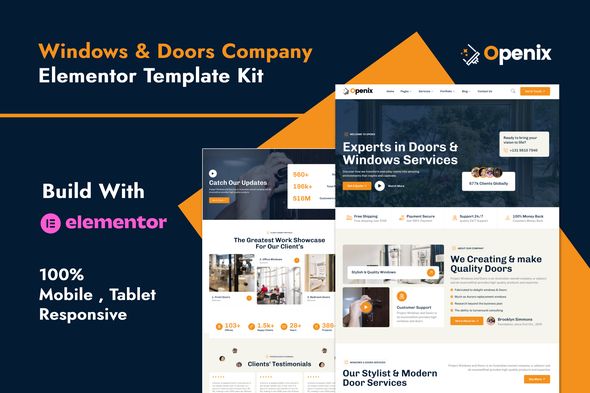 Openix – Windows Doors Company Elementor Template Kit 1 Openix – Windows Doors Company Elementor Template Kit