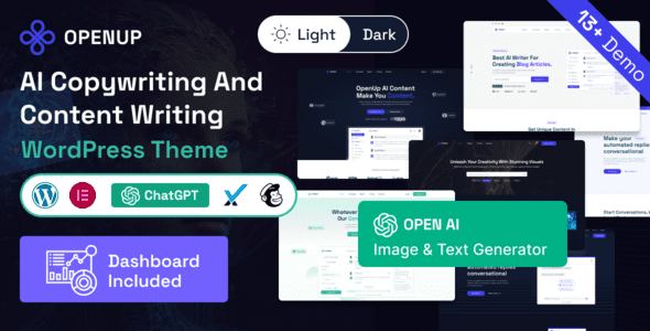 Openup - AI Content Writer & AI Application WordPress Theme 1 Openup - AI Content Writer & AI Application WordPress Theme