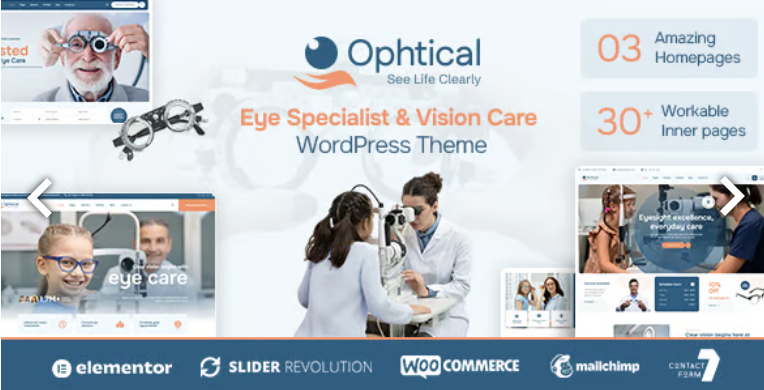 Ophtical - Eye Specialist & Vision Care WordPress Theme 1 Ophtical Eye Specialist & Vision Care WordPress Theme