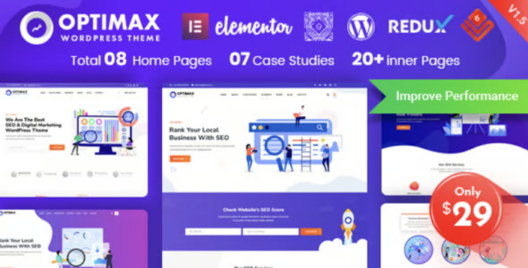 Optimax - SEO & Marketing WordPress Theme