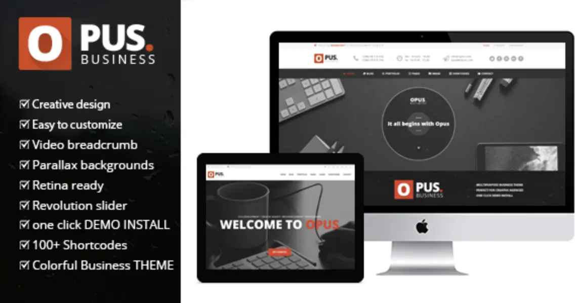 Opus Business - Multipurpose Business WordPress Theme 1 Opus Business Multipurpose Business WordPress Theme