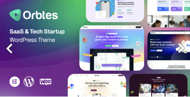 Orbtes - SaaS & Tech Startup WordPress Theme 1 Orbtes Saa S & Tech Startup WordPress Theme