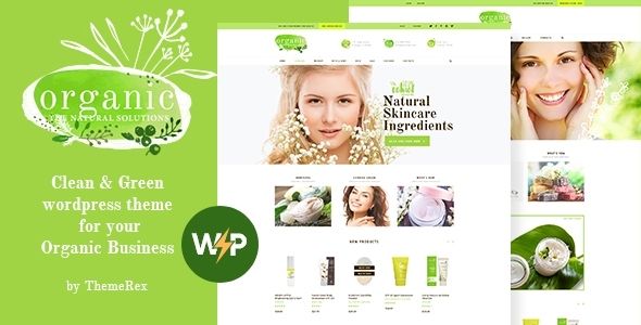 Organic Beauty - Cosmetics Store WordPress Theme 1 Organic Beauty Cosmetics Store WordPress Theme