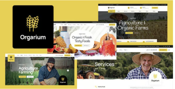 Orgarium Agriculture & Organic Farm WordPress Theme