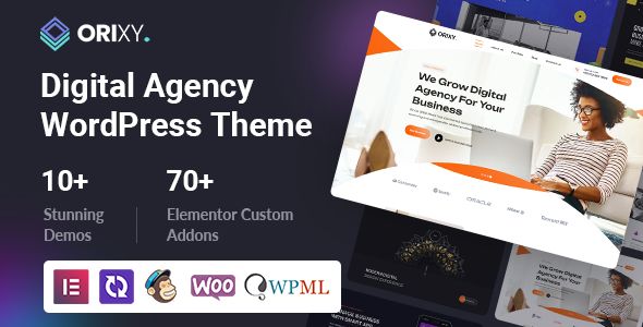 Orixy - Digital Agency WordPress Theme 1 Orixy Digital Agency WordPress Theme