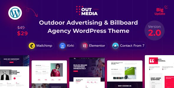 Outmedia – Outdoor Advertising Billboard Agency WordPress Theme 1 Outmedia – Outdoor Advertising Billboard Agency WordPress Theme