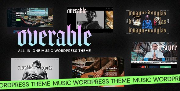 Overable - Professional Music WordPress Theme 1 Overable - Professional Music WordPress Theme