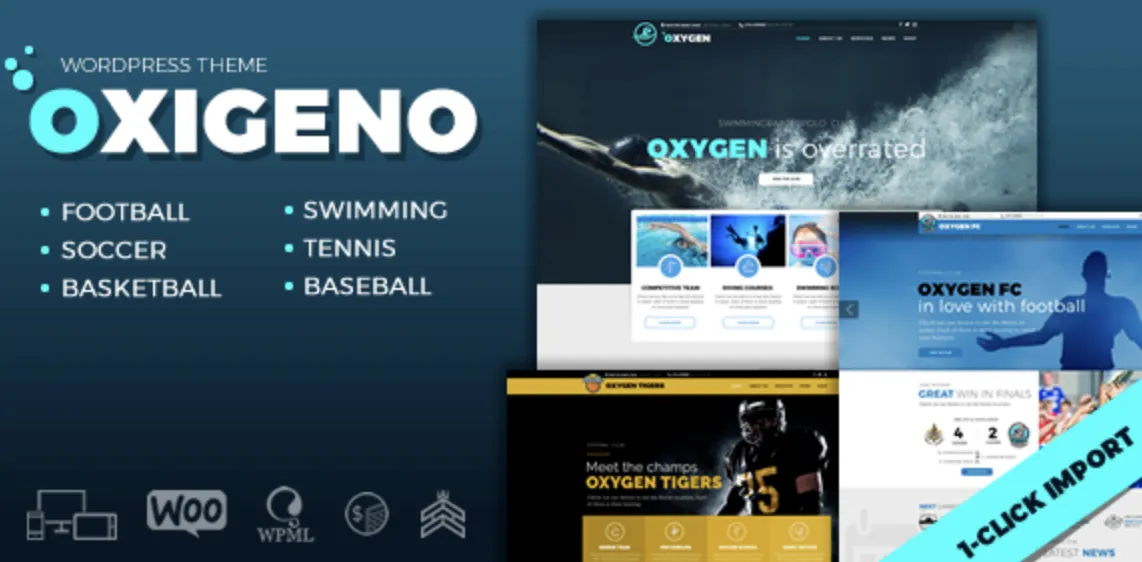 Oxigeno Pro – Sports Club & Team WordPress Theme 1 Oxigeno Pro WordPress Theme