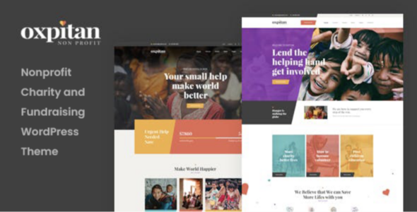 Oxpitan Nonprofit Charity WordPress Theme