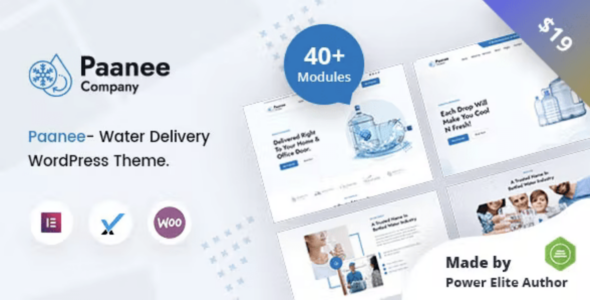 Paanee Water Delivery WordPress Theme