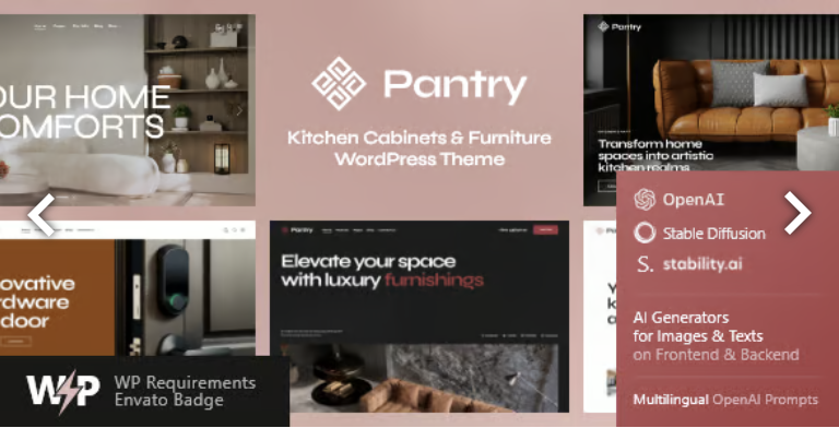 Pantry — Kitchen Cabinets & Furniture WordPress Theme 1 Pantry Kitchen Cabinets & Furniture WordPress Theme