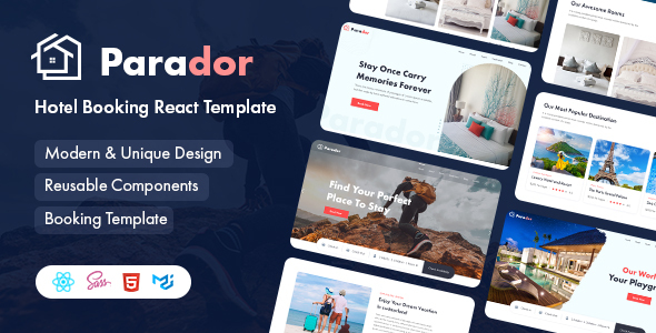 Parador - Hotel Booking React Template 1 Parador Hotel Booking React Template
