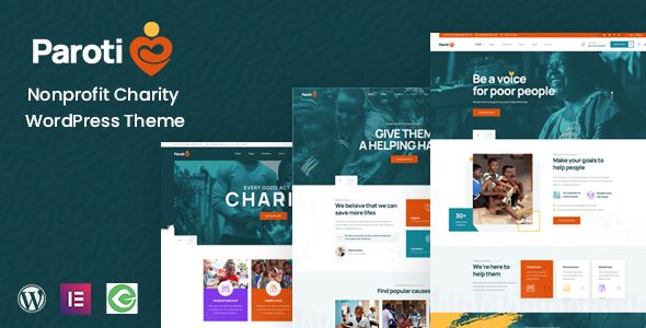 Paroti – Nonprofit Charity WordPress Theme 1 Paroti Nonprofit Charity WordPress Theme
