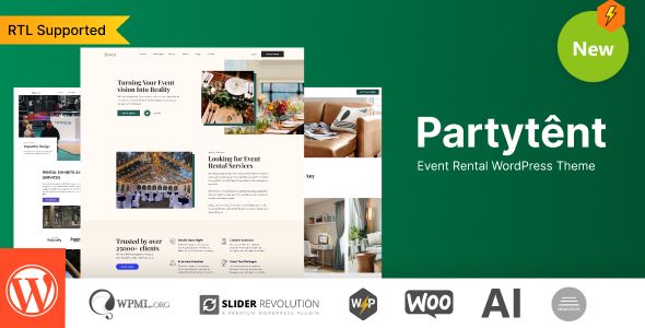 Partytent – Event Rental WordPress Theme 1 Partytent Event Rental WordPress Theme
