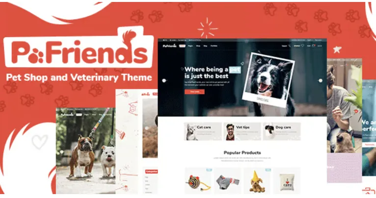 PawFriends Pro – Pet Shop and Veterinary WordPress Theme 1 Paw Friends Pro – Pet Shop and Veterinary WordPress Theme