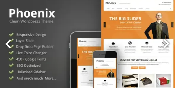 Phoenix Clean Responsive WordPress Theme