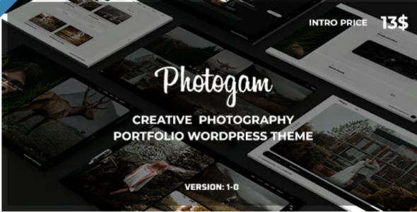 Photogam Creative Photography Portfolio WordPress Theme