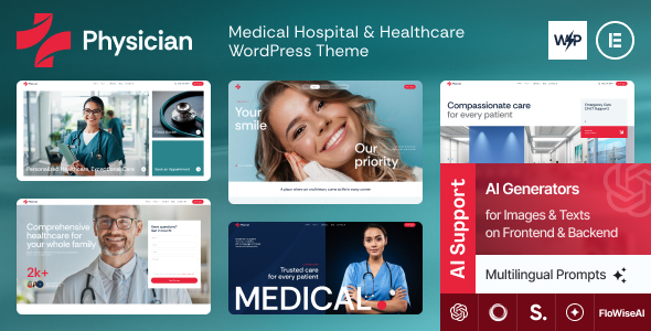 Physician - Medical Hospital & Healthcare WordPress Theme 1 Physician Medical Hospital & Healthcare WordPress Theme