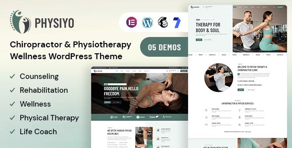 Physiyo – Chiropractor Physiotherapy Wellness WordPress Theme 1 Physiyo Chiropractor Physiotherapy Wellness WordPress Theme