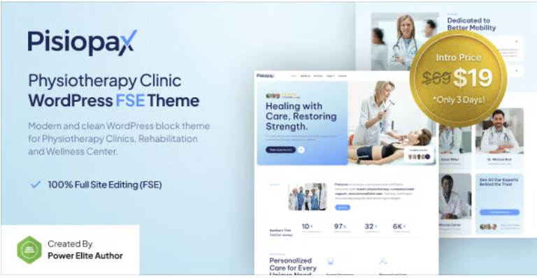Pisiopax – Physiotherapy Clinic Gutenverse FSE WordPress Theme 1 Pisiopax – Physiotherapy Clinic Gutenverse FSE WordPress Theme