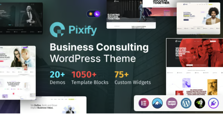 Pixify - Business Consulting WordPress Theme 1 Pixify Business Consulting WordPress Theme