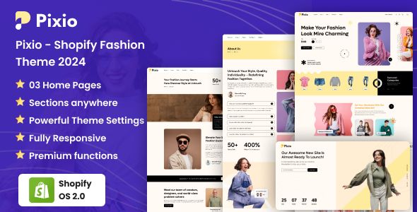Pixio – Shopify Theme for Fashion 1 Pixio Shopify Theme for Fashion