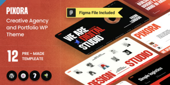 Pixora Creative Agency & Portfolio WordPress Theme
