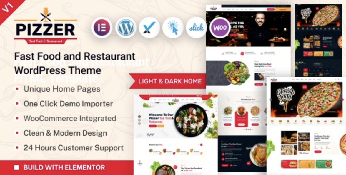 Pizzer – Fast Food Restaurant WordPress Theme 1 Pizzer – Fast Food Restaurant WordPress Theme