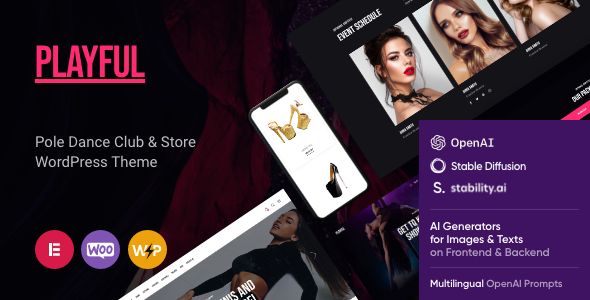 Playful - Pole Dance Nightclub & Karaoke WordPress Theme 1 Playful - Pole Dance Nightclub & Karaoke WordPress Theme