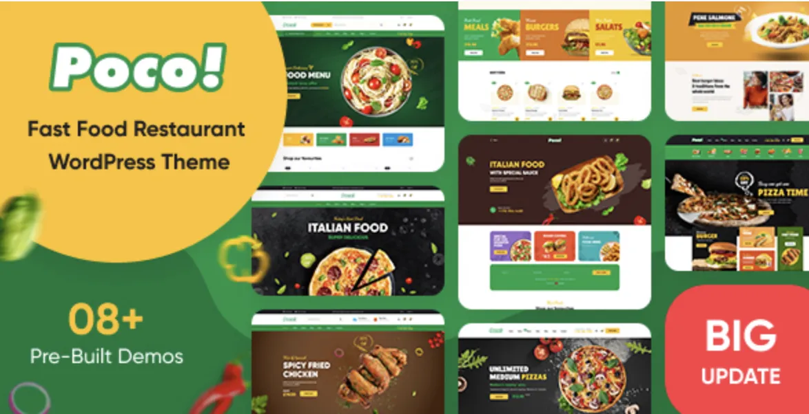 Poco Pro – Fast Food Restaurant WordPress Theme 1 Poco Pro – Fast Food Restaurant WordPress Theme