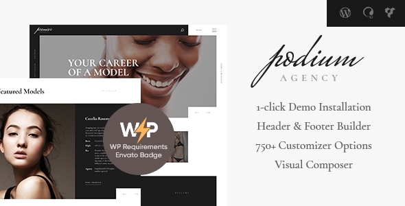 Podium | Fashion Model Agency WordPress Theme 1 Podium | Fashion Model Agency WordPress Theme