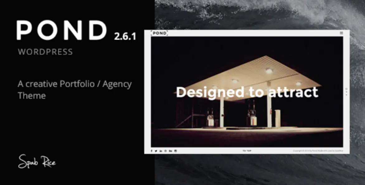 Pond Pro – Creative Portfolio / Agency WordPress Theme 1 Pond Pro WordPress Theme
