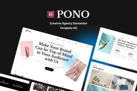 Pono Creative Agency Elementor Template Kit