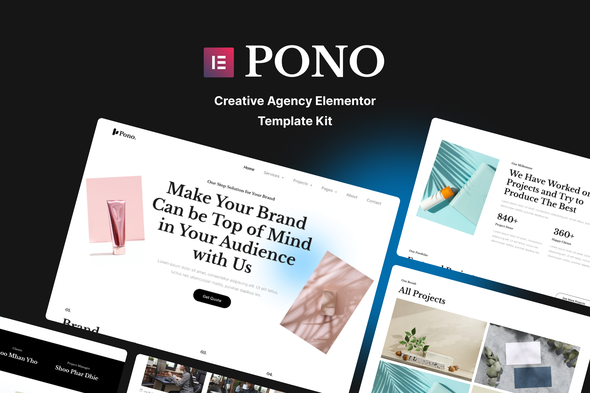 Pono Creative Agency Elementor Template Kit