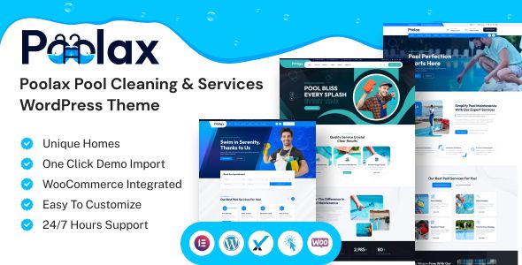 Poolax – Pool Cleaning Services WordPress Theme 1 Poolax Pool Cleaning Services WordPress Theme