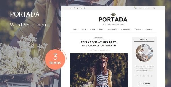Portada - Blog WordPress Theme 1 Portada - Blog WordPress Theme