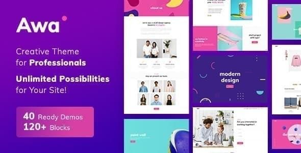 Portfolio Awa | WordPress Theme 1 Portfolio Awa WordPress Theme