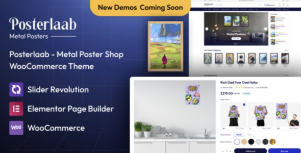 Posterlaab – Metal Poster Shop WordPress Theme