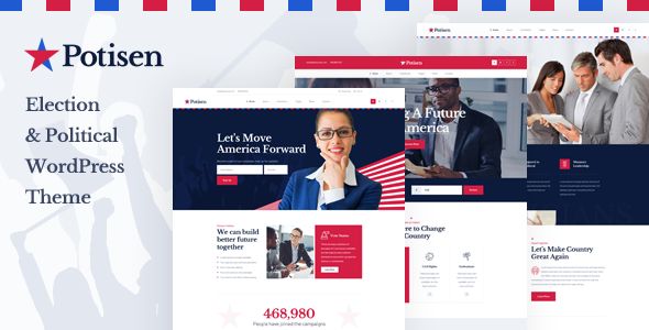 Potisen - Election & Political WordPress Theme 1 Potisen Election & Political WordPress Theme