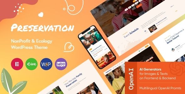 Preservation - NonProfit & Ecology WordPress Theme 1 Preservation - Non Profit & Ecology WordPress Theme