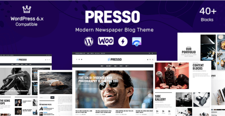 PRESSO - Modern Magazine / Newspaper / Viral Theme 1 PRESSO Modern Newspaper Blog Theme