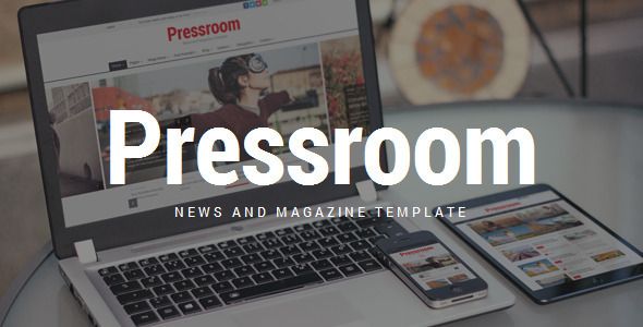 Pressroom - News Magazine Template 1 Pressroom News Magazine Template for WordPress