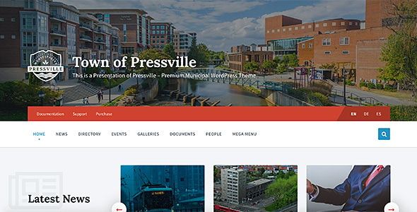 Pressville – Municipal City Government WordPress Theme 1 Pressville – Municipal City Government WordPress Theme