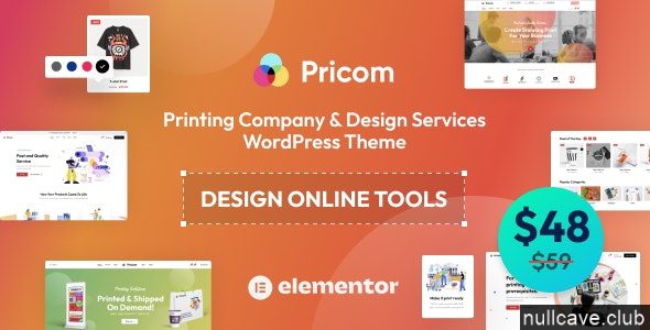 Pricom - Printing Company & Design Services WordPress theme 1 Pricom Printing Company & Design Services WordPress Theme