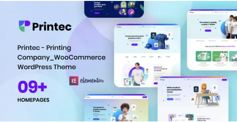 Printec - Printing Company WooCommerce WordPress Theme 1 Printec Printing Company Woo Commerce WordPress Theme