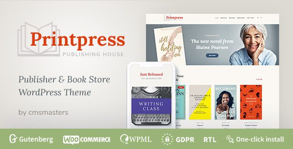 Printpress - Book Publishing WordPress Theme 1 Printpress - Book Publishing WordPress Theme