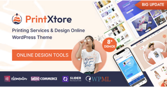 Print Xtore Printing Services & Design Online WordPress Theme