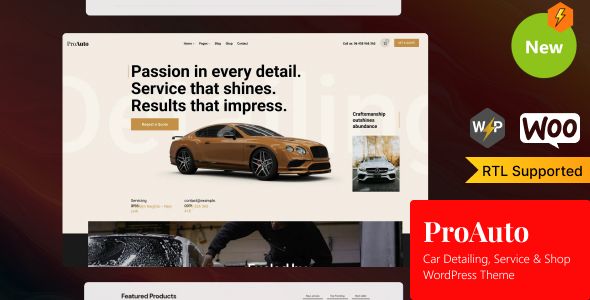 ProAuto – Car Detailing| Service Shop 1 Pro Auto – Car Detailing| Service Shop WordPress Theme