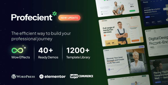 Profecient - Multipurpose Elementor Business & WooCommerce WordPress Theme 1 Profecient Multipurpose Elementor Business & Woo Commerce WordPress Theme