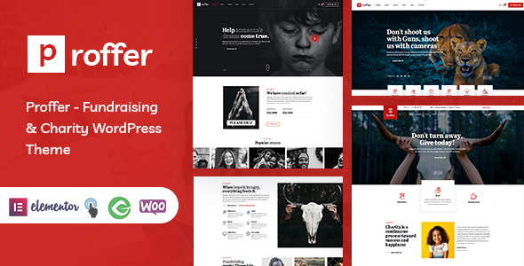 Proffer - Fundraising & Charity WordPress Theme 1 Proffer - Fundraising & Charity WordPress Theme